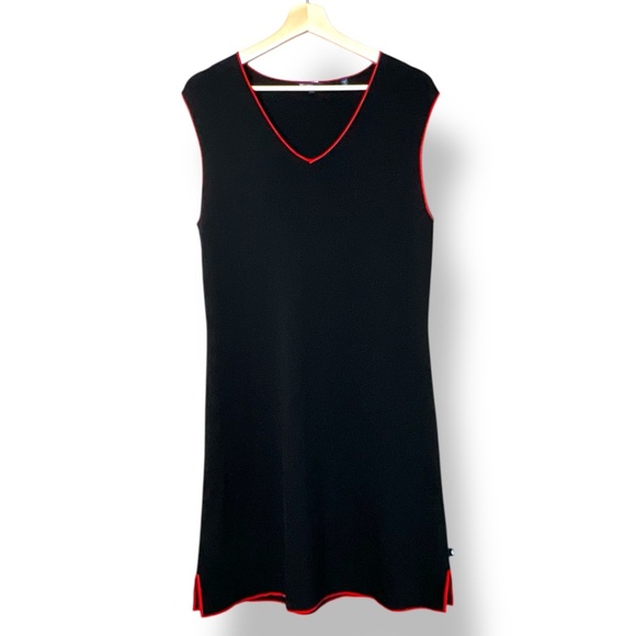 BISOU JEANS 2 Piece Rayon Nylon Knit Sleeveless Dress + Matching Sweater Blazer - Picture 5 of 14